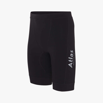 Illumi Trax Half Running Tights Black with reflective details, eco-friendly fabric, and ample storage.