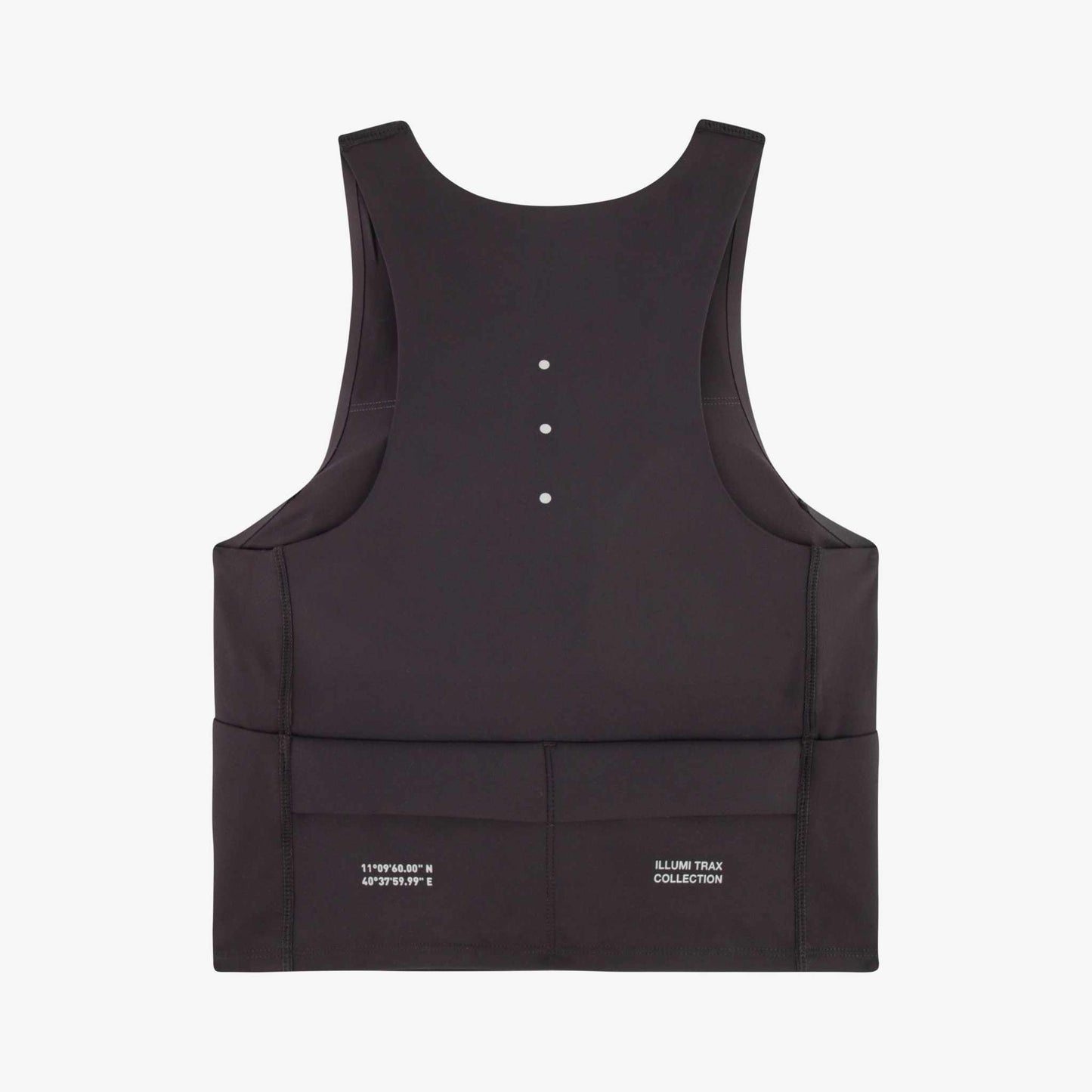 Illumi Trax WMNS Running Crop Tank Black
