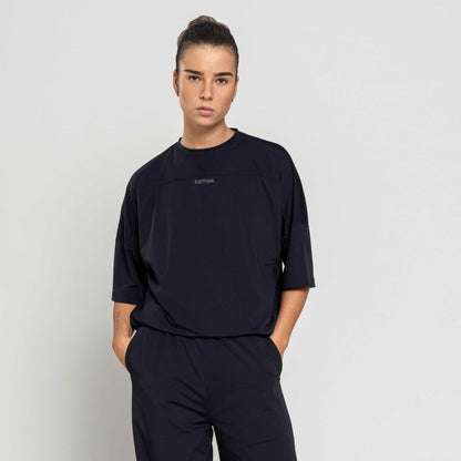 Women's Oversize Active 3/4 T-shirt for high-intensity training, lightweight and quick-drying.