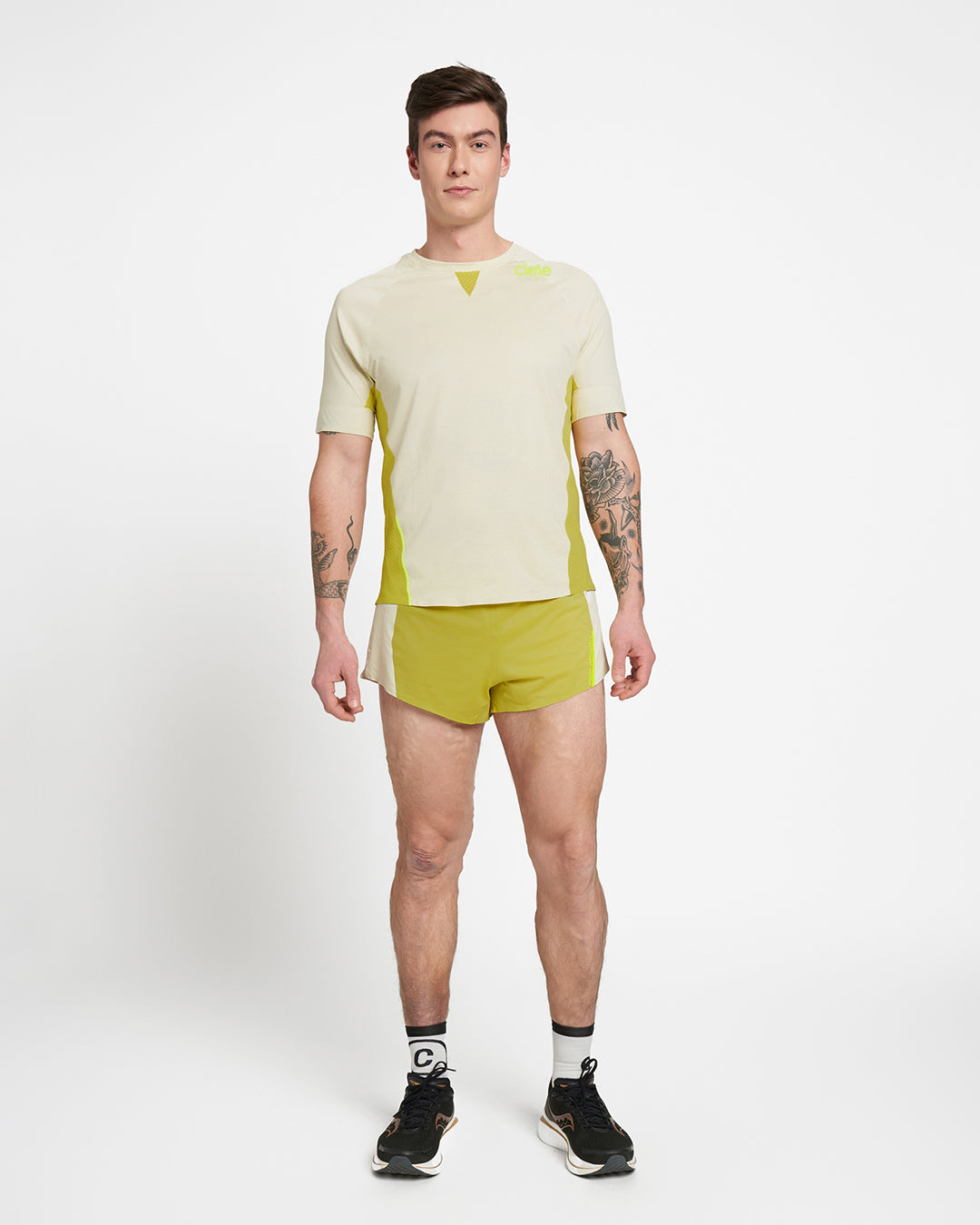 Man wearing M RDShort brief - Elite - Sogl sportswear, featuring reflective, machine washable fabric with wicking and temperature control properties.