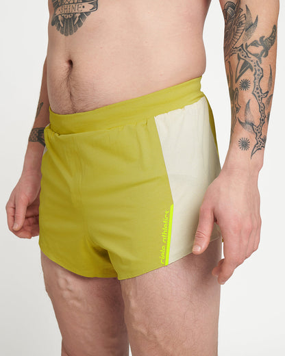 Reflective, machine washable - Elite - Sogl shorts, COOLmatic fabric, green and white design.