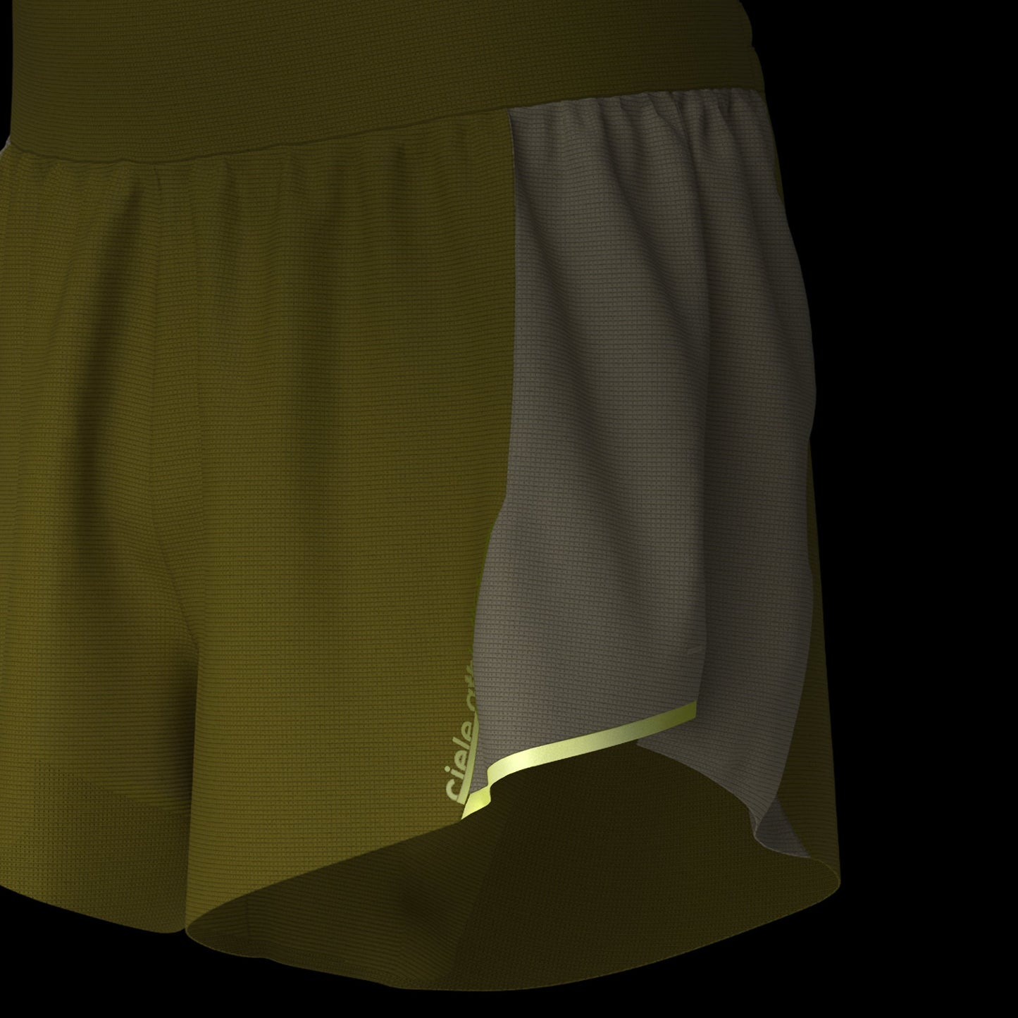 Reflective and machine washable shorts with COOLmatic EXP fabric for odor control, featuring a classic design and zero stitch liner, suitable for long runs.