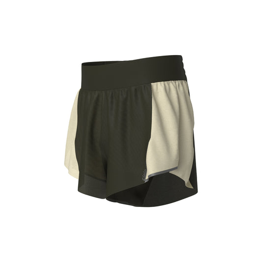 Reflective, machine washable black running shorts - Elite - Crow with COOLmatic fabric and zero stitch design.