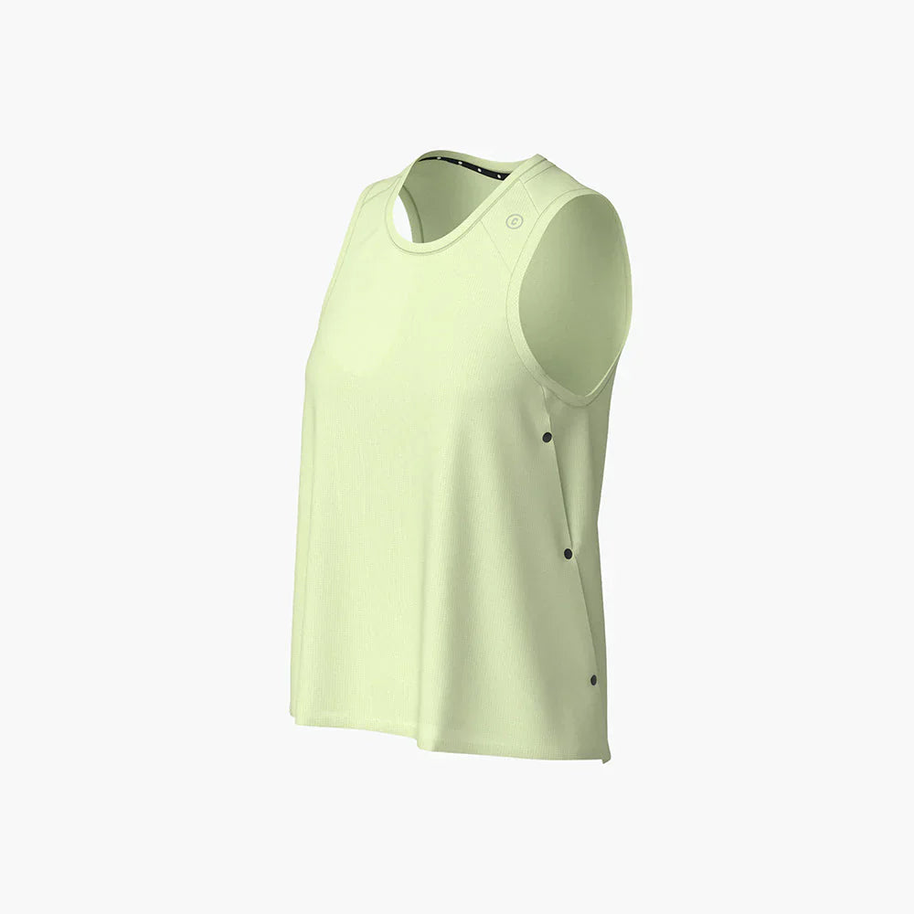 Reflective, machine washable FSTSinglet - Voya with cooling and anti-odor technology, side vents, and flatlock stitching.