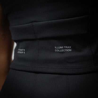 Illumi Trax WMNS Running Crop Tank Black