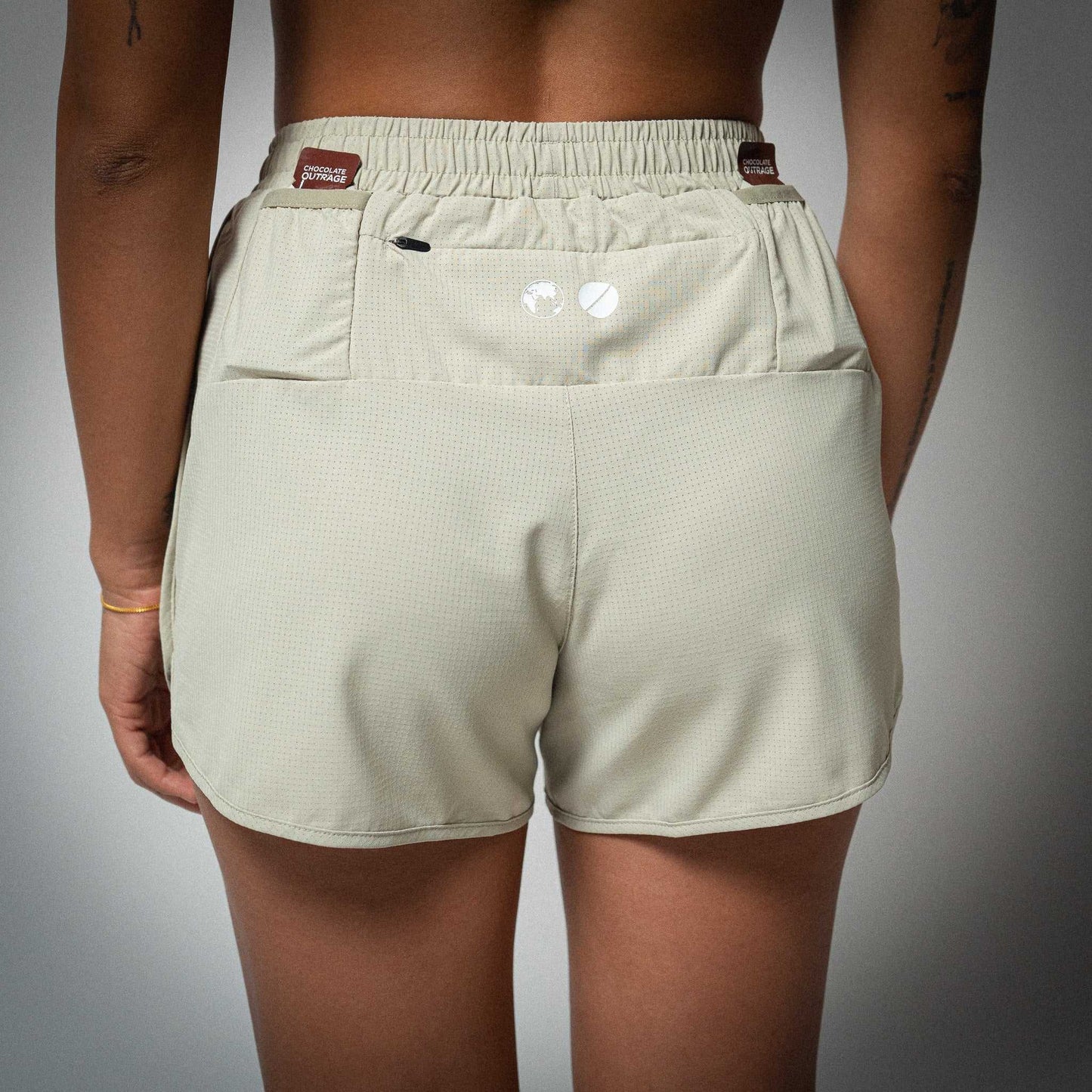 Aeria Fortis 4" WMNS Race Shorts Beige