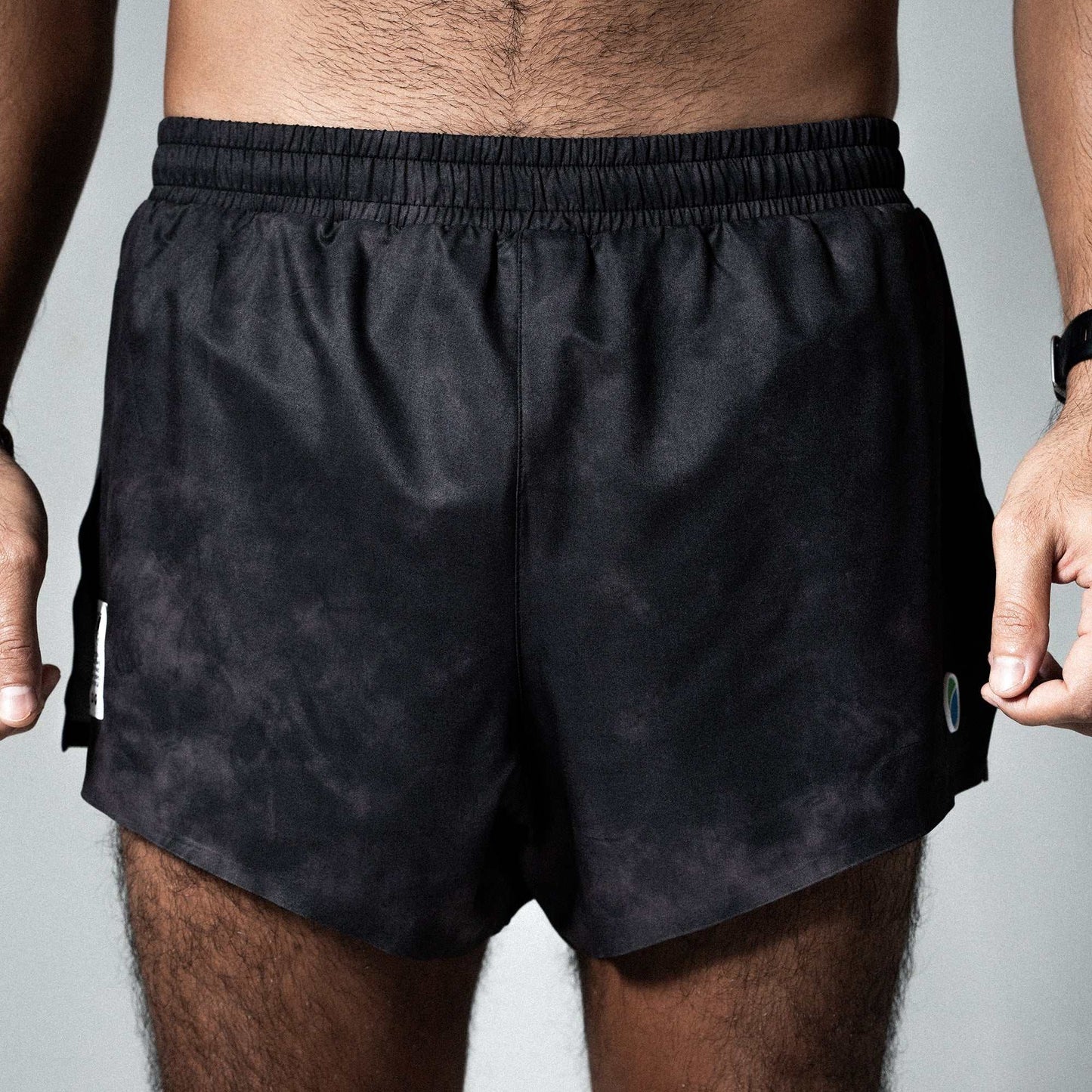 V3 Core Race 3" Shorts Black Tie-Dye