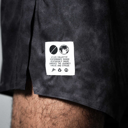 V3 Core Race 3" Shorts Black Tie-Dye