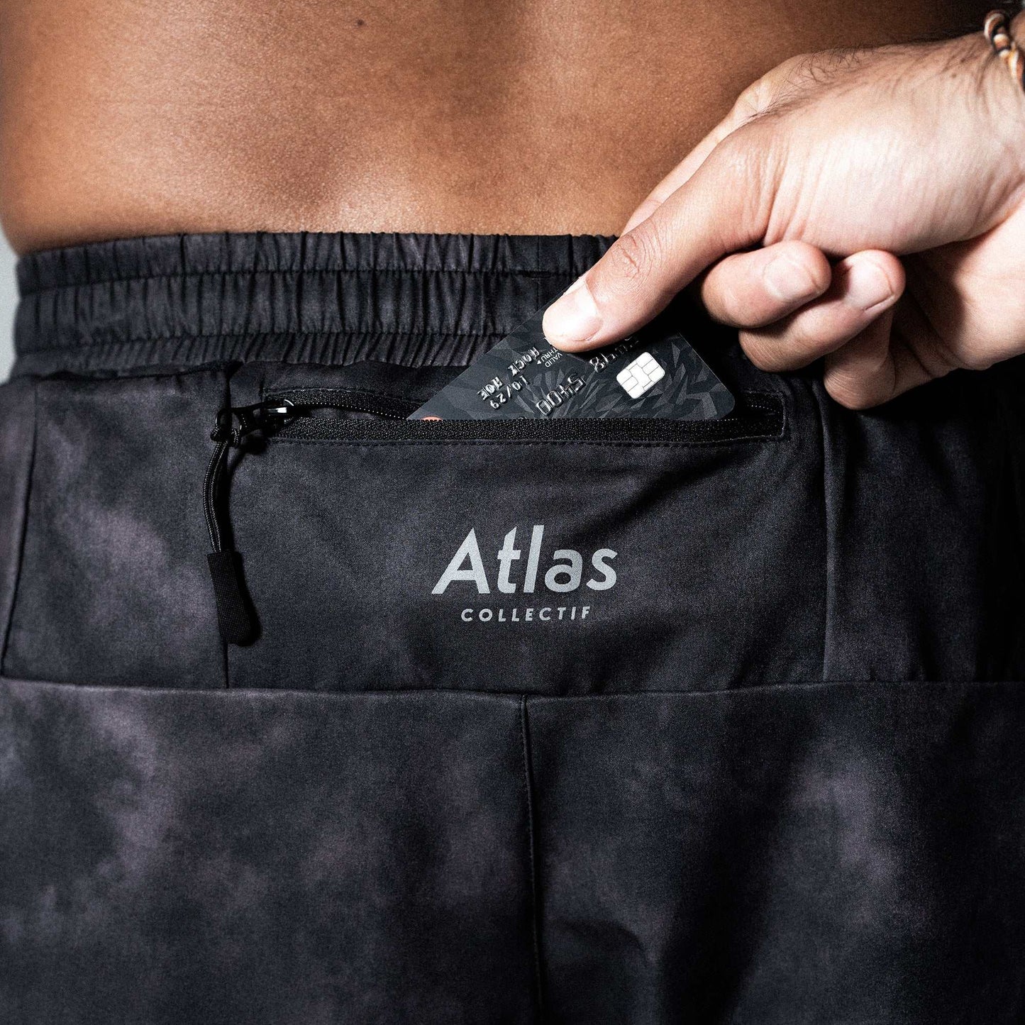 V3 Core Race 3" Shorts Black Tie-Dye