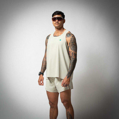 Aeria Fortis Race Tank Beige