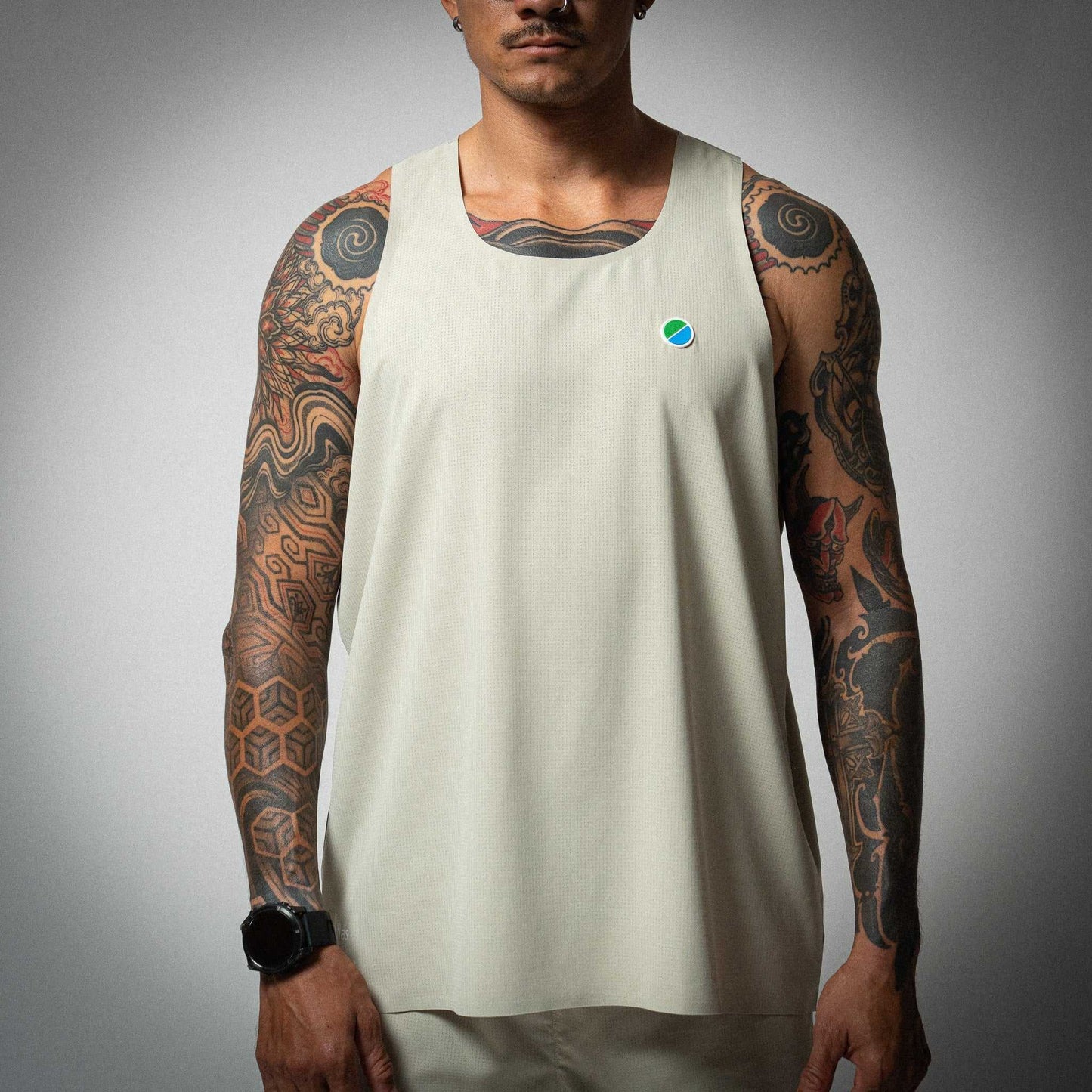 Aeria Fortis Race Tank Beige