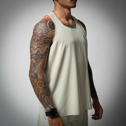Aeria Fortis Race Tank Beige
