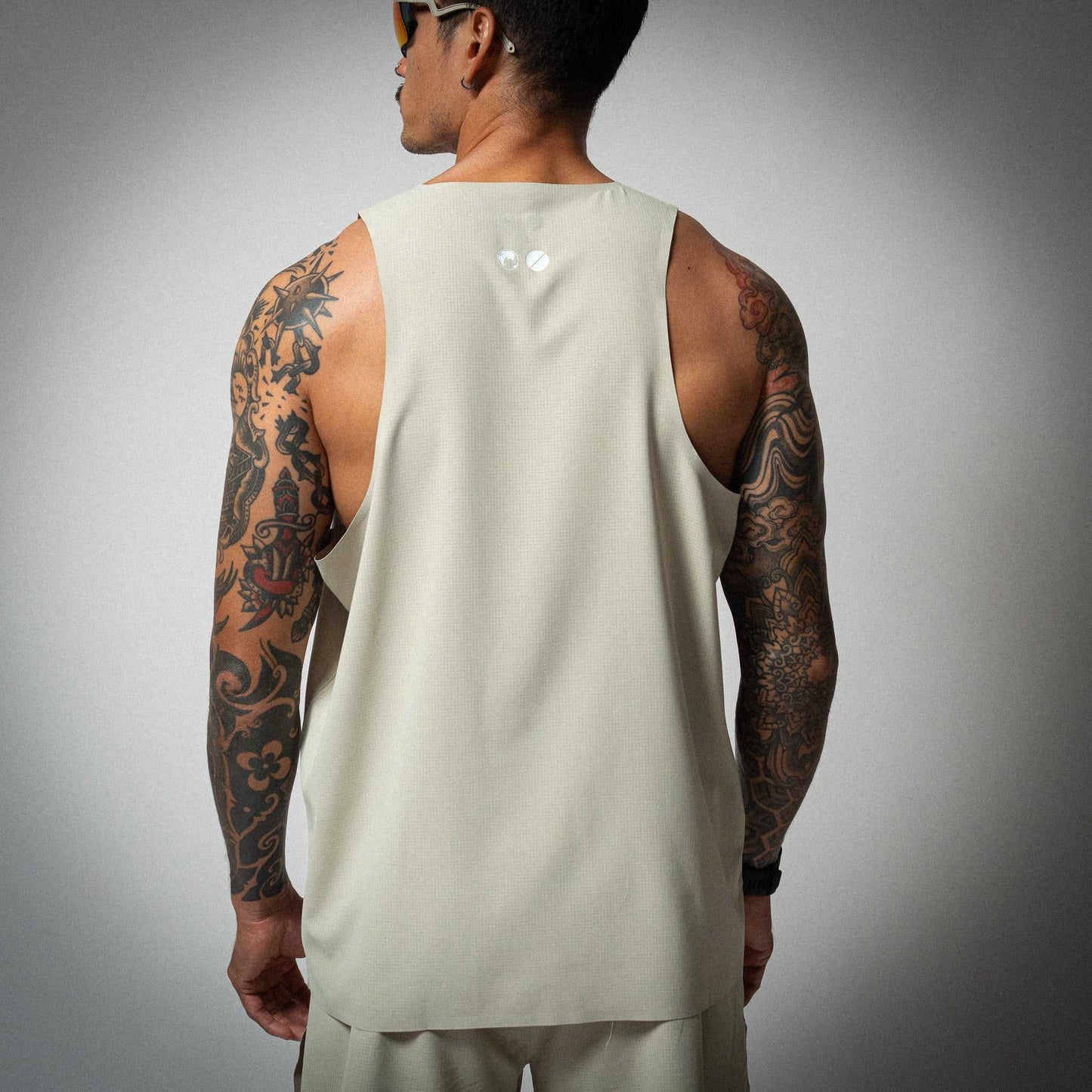Aeria Fortis Race Tank Beige