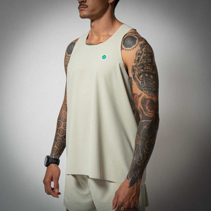 Aeria Fortis Race Tank Beige