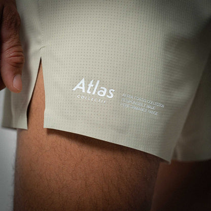 Aeria Fortis 4" Race Shorts Beige
