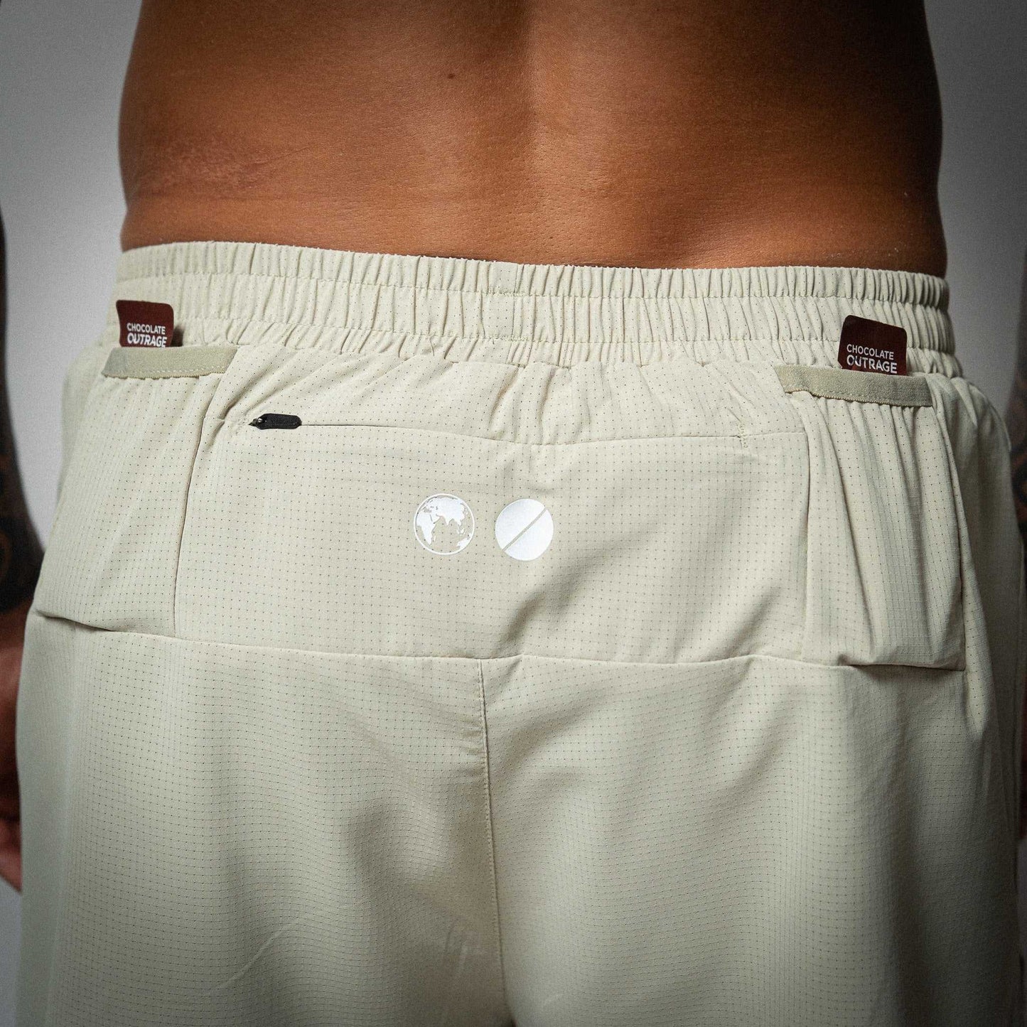 Aeria Fortis 4" Race Shorts Beige