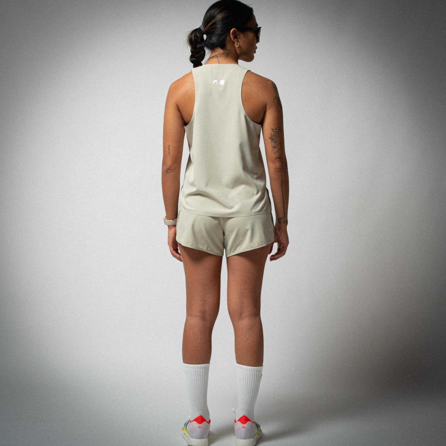 Aeria Fortis 4" WMNS Race Shorts Beige