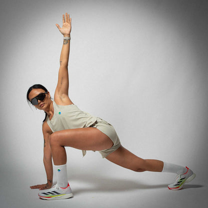 Aeria Fortis 4" WMNS Race Shorts Beige