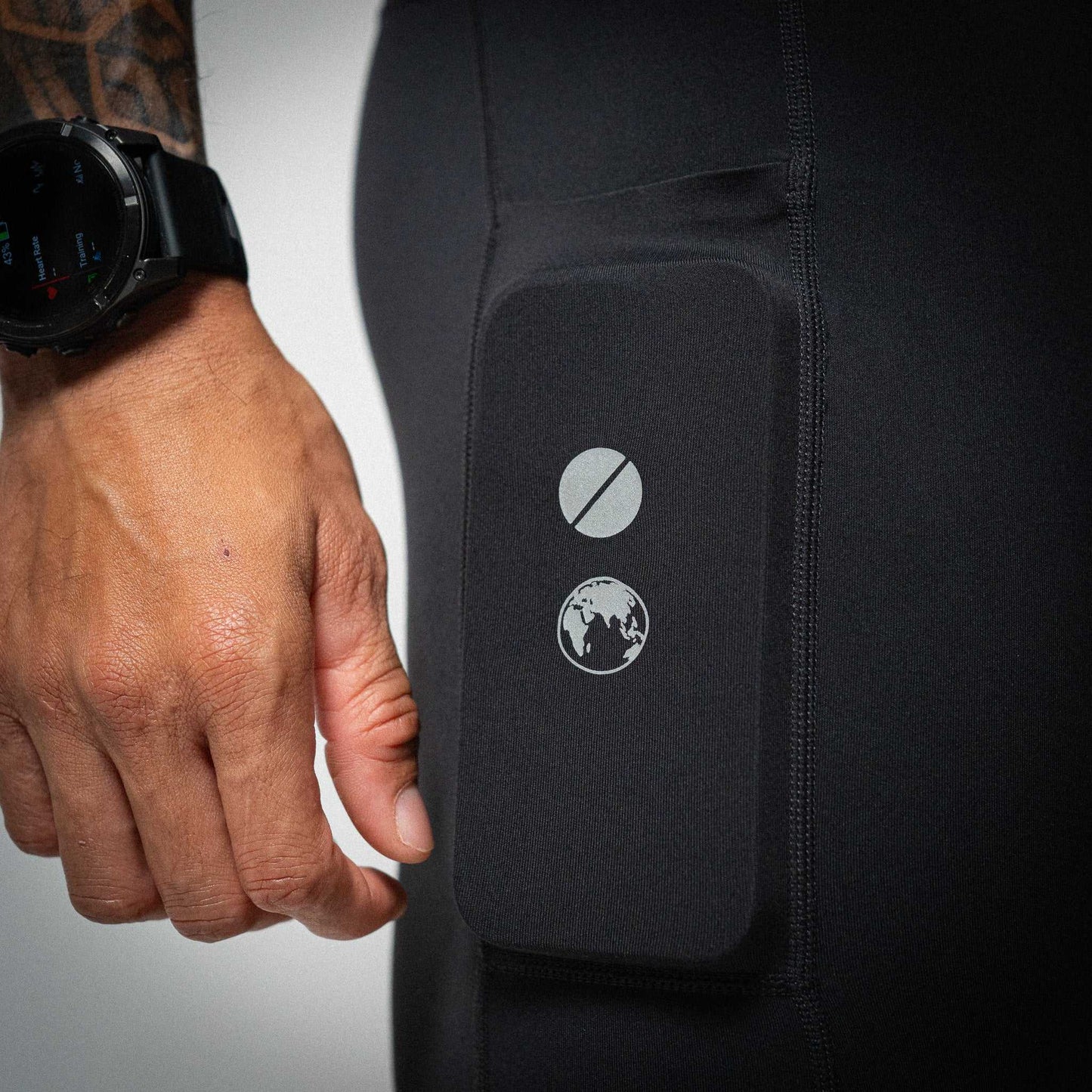 Illumi Trax Half Running Tights Black