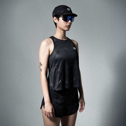 V3 Core WMNS Race Tank Black Tie-Dye
