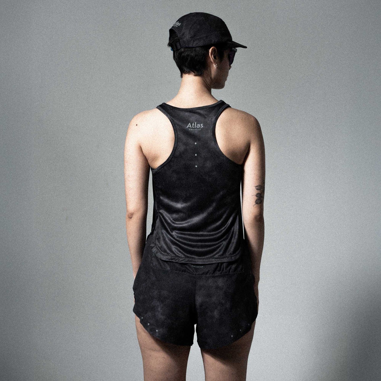 V3 Core WMNS Race Tank Black Tie-Dye