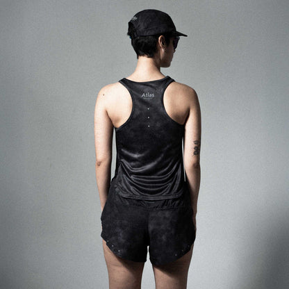 V3 Core WMNS Race Tank Black Tie-Dye