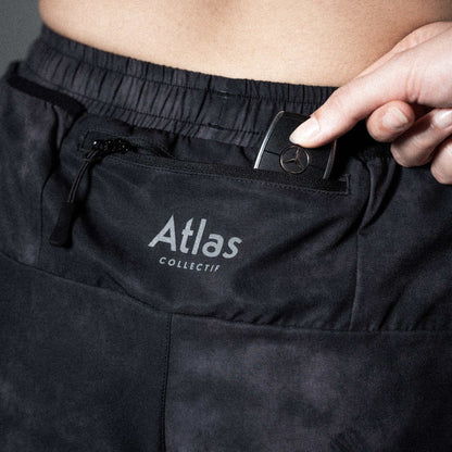 V3 Core WMNS 3" Shorts Black Tie-Dye