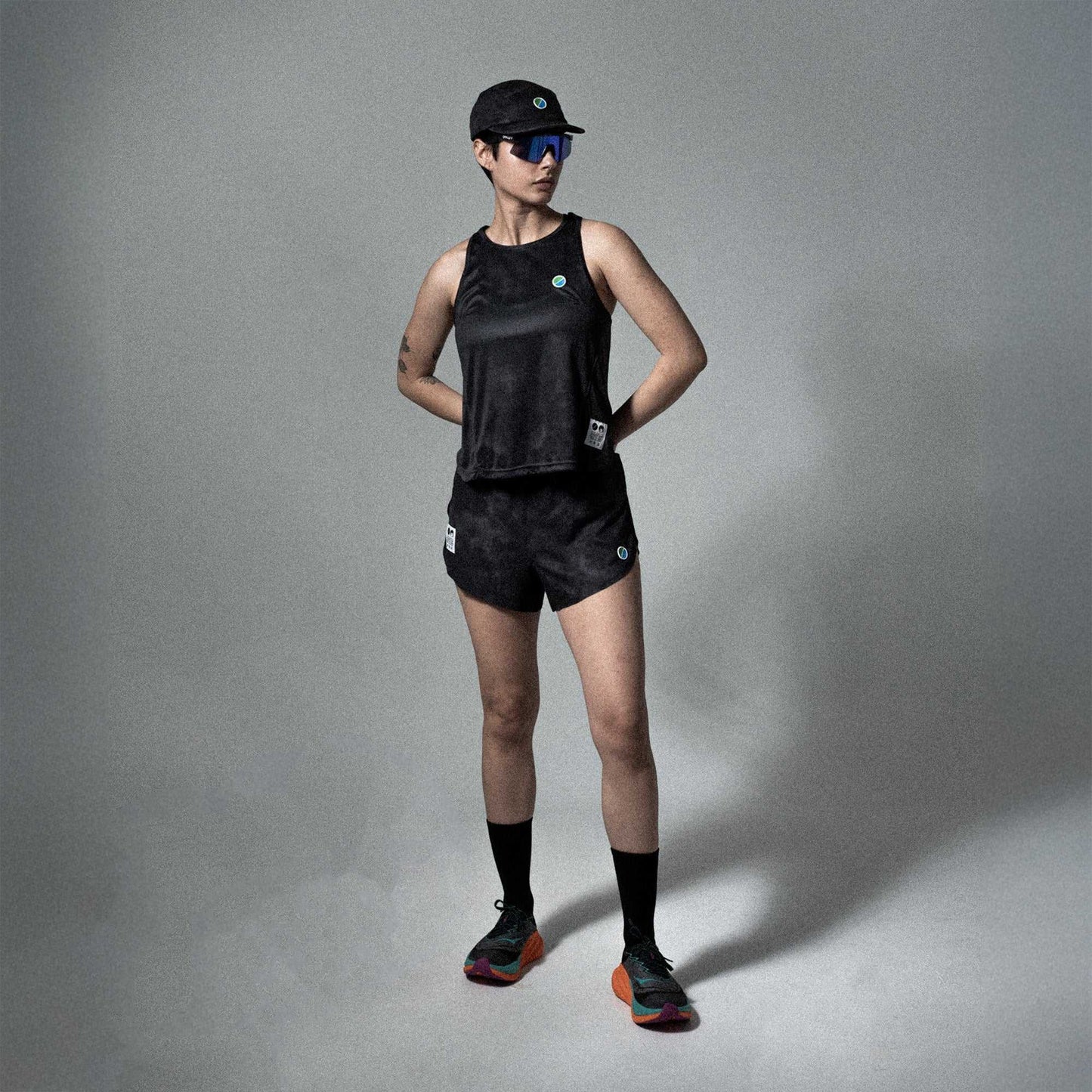 V3 Core WMNS Race Tank Black Tie-Dye