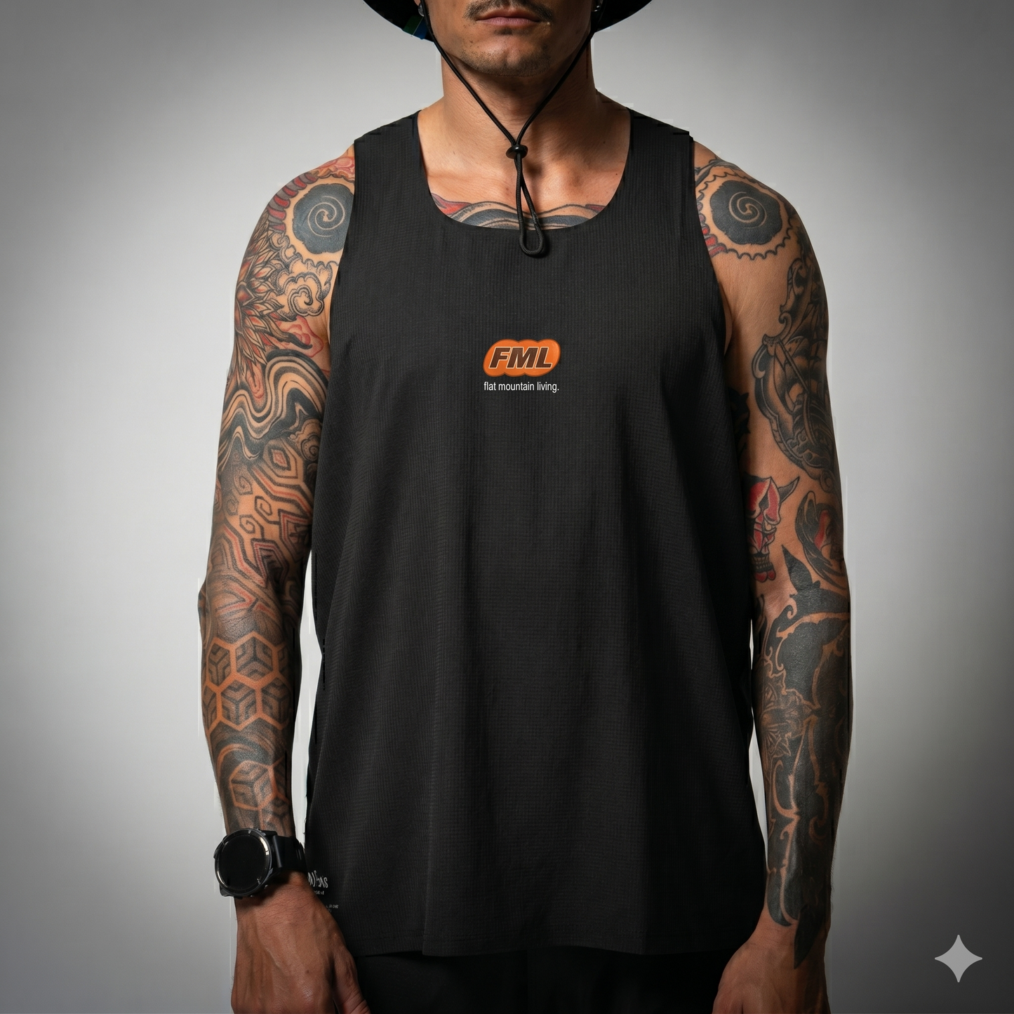 FMLxAtlas Race Tank Black