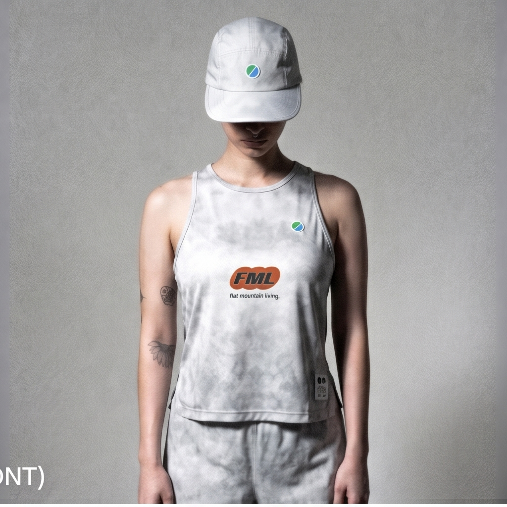 FML WMNS Race Tank Grey Tie-Dye