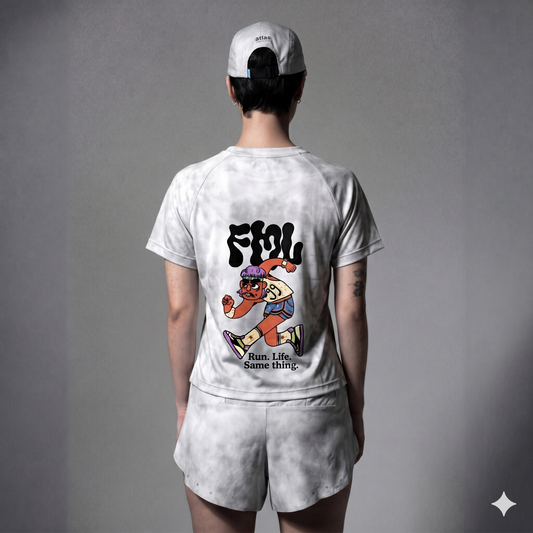 FMLxAtlas WMNS T-Shirt Grey Tie-Dye